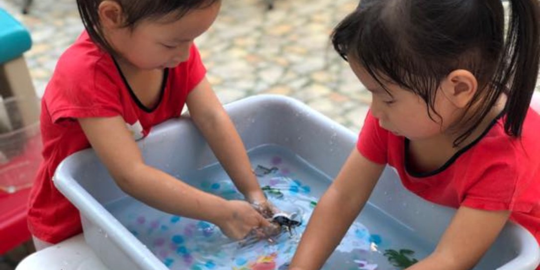 ✦ Ocean sensory bin